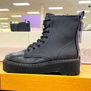 Target Universal Thread Memory Foam Platform Combat Boots